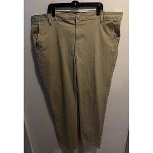 Mens French Toast Straight Khaki Pants, Size 46X32 Casual or Dress Look Good